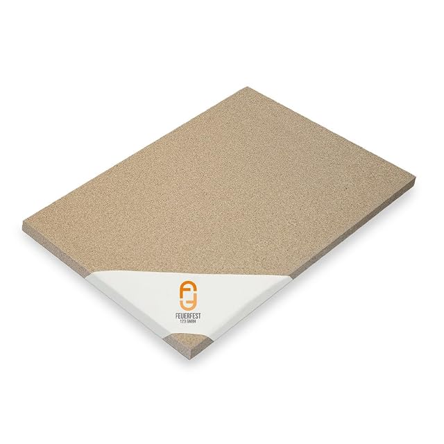 A single vermiculite fire chamber board measuring 300 by 200 by 25 millimetres