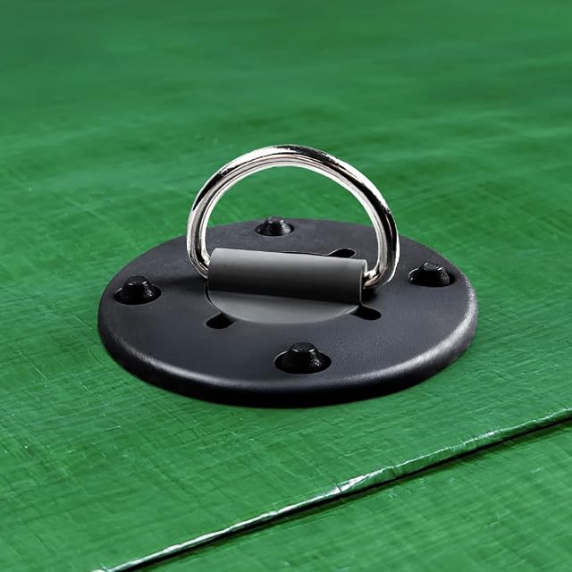 A 2 by 4 metre woven tarpaulin with ten pre-fitted power clips and reinforced edges