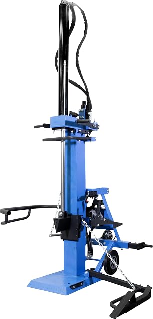 Güde vertical PTO log splitter on a three-point linkage with a hydraulic log lifter arm