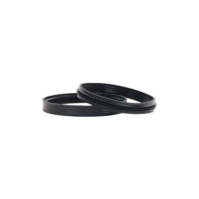 A black silicone lip seal ring for an 80 millimetre pellet stove flue pipe