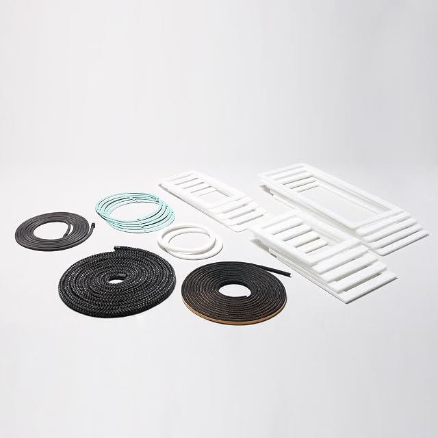 A manufacturer’s seal set for pellet stoves