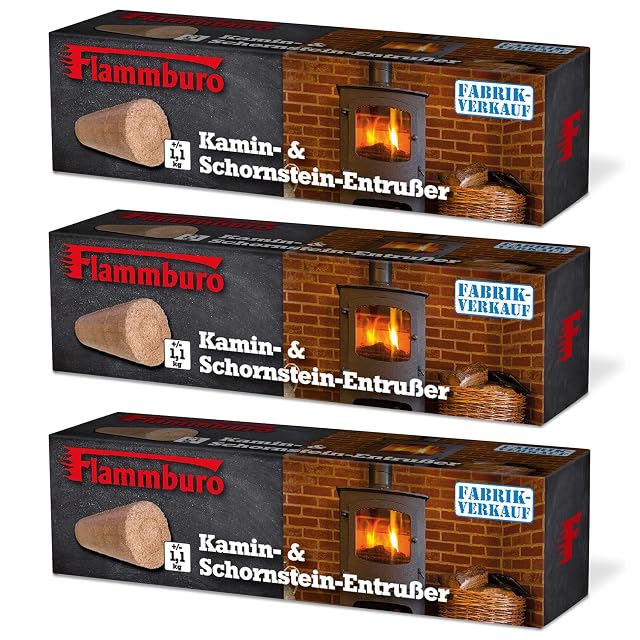 Three paper-wrapped cleaning logs of pressed sawdust with an active substance in the core