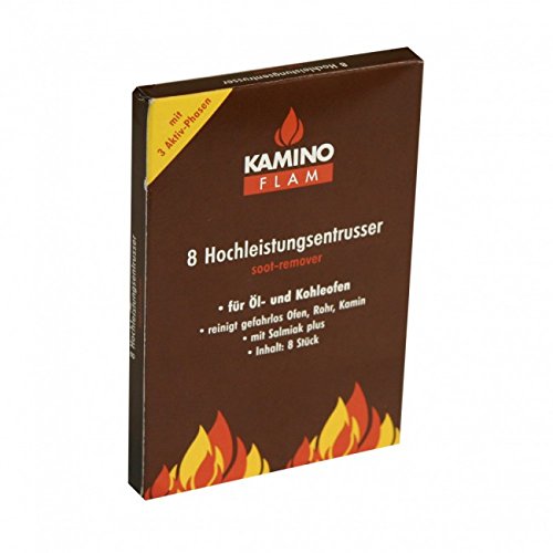 A pack of high-performance soot remover for chimneys and stoves