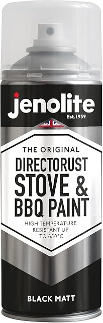 A 400 millilitre aerosol of black matt heat-resistant grill and stove paint