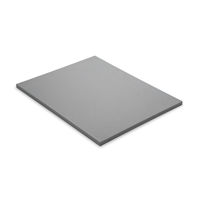 A white calcium silicate insulating board 500 by 300 millimetres and 70 millimetres thick